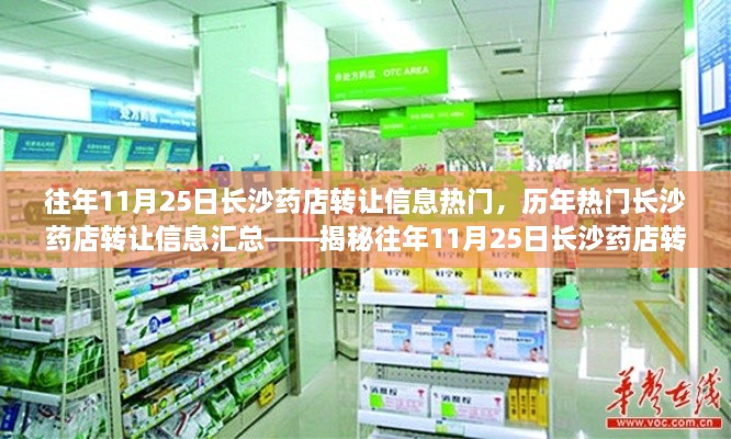 揭秘，历年长沙药店转让背后的故事——历年热门药店转让信息汇总，长沙药店转让信息热门回顾（往年11月25日）