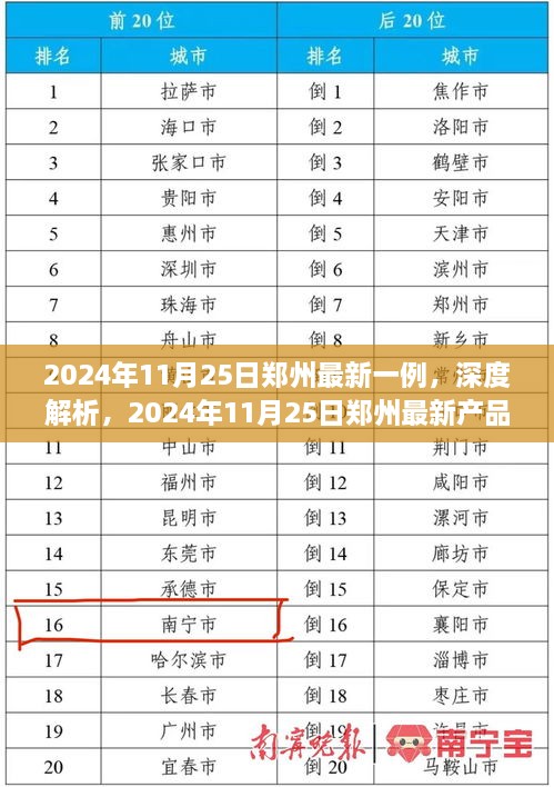 2024年11月25日郑州最新案例深度解析与产品评测