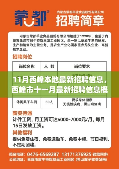 西峰市十一月最新招聘信息概览，背景、事件与影响分析