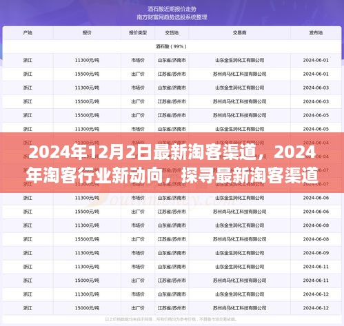 淘客行业新动向揭秘，探寻最新渠道策略与未来趋势（2024年淘客渠道最新资讯）