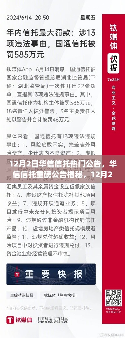 华信信托重磅公告揭秘，背后故事与深远影响的深度探讨（12月2日）