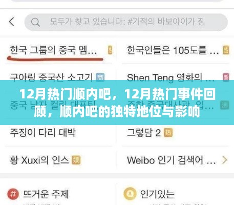 顺内吧，12月热门事件回顾与独特地位之影响