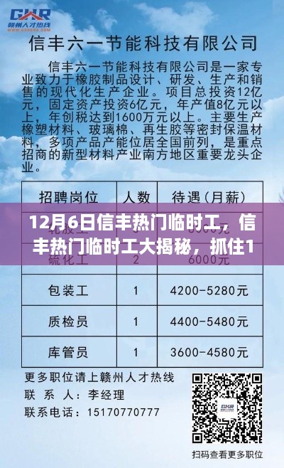 12月6日信丰热门临时工黄金机会揭秘