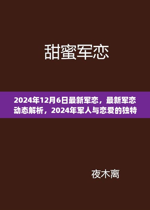 2024年军恋最新动态解析，独特篇章见证军人爱情