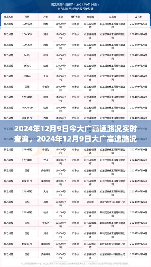 2024年12月9日大广高速实时路况查询与行车指南