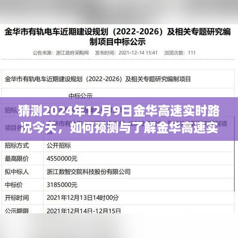 2024年12月9日金华高速实时路况预测与了解指南，初学者与进阶用户的详细步骤