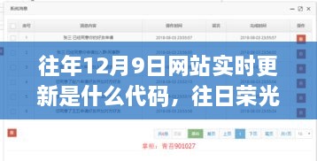 揭秘历年十二月九日网站实时更新代码奥秘，往日荣光与最新更新代码解析