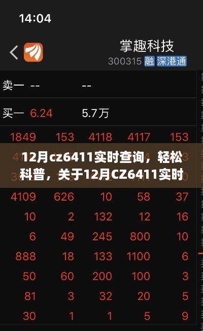12月CZ6411实时查询详解与轻松科普