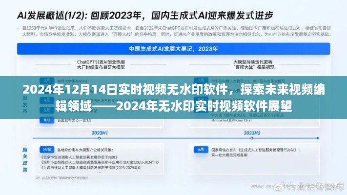 探索未来视频编辑领域，2024年无水印实时视频软件展望