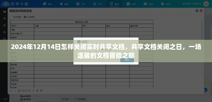 温馨文档冒险之旅，关闭实时共享文档的日子