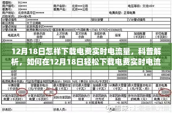 科普解析，如何在12月18日下载电费实时电流量数据