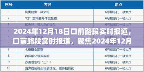 口前路段实时报道，聚焦交通动态，直击2024年12月18日现场