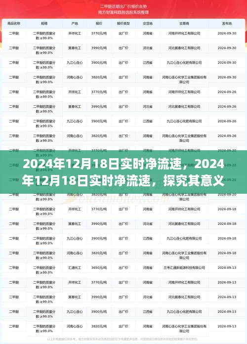 2024年12月18日实时净流速深度解析，意义与影响探讨