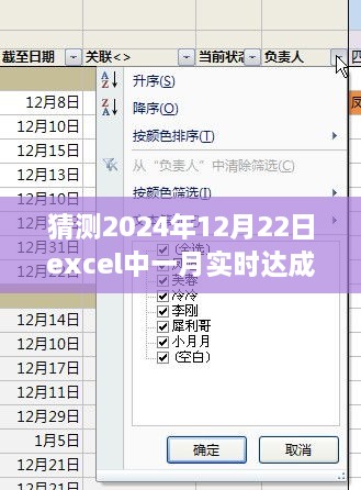 巷弄深处小店的Excel未来一月达成率预测，揭秘2024年12月22日的隐藏魅力与实时数据探索之旅