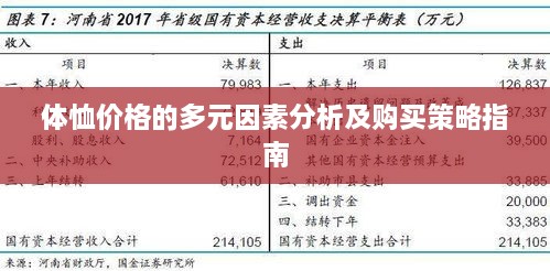 体恤价格的多元因素分析及购买策略指南