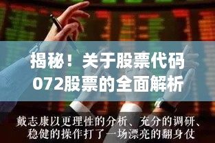 揭秘！关于股票代码072股票的全面解析！