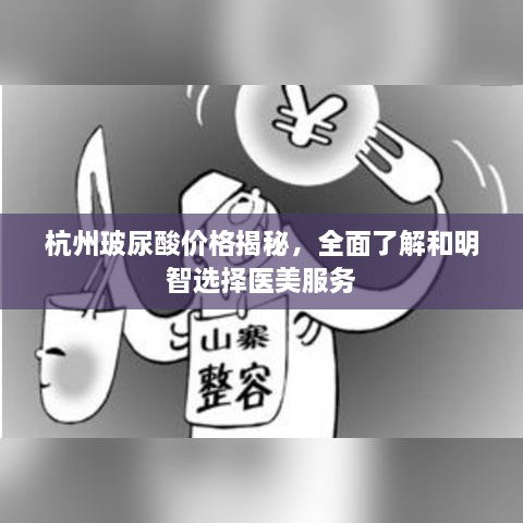 杭州玻尿酸价格揭秘，全面了解和明智选择医美服务