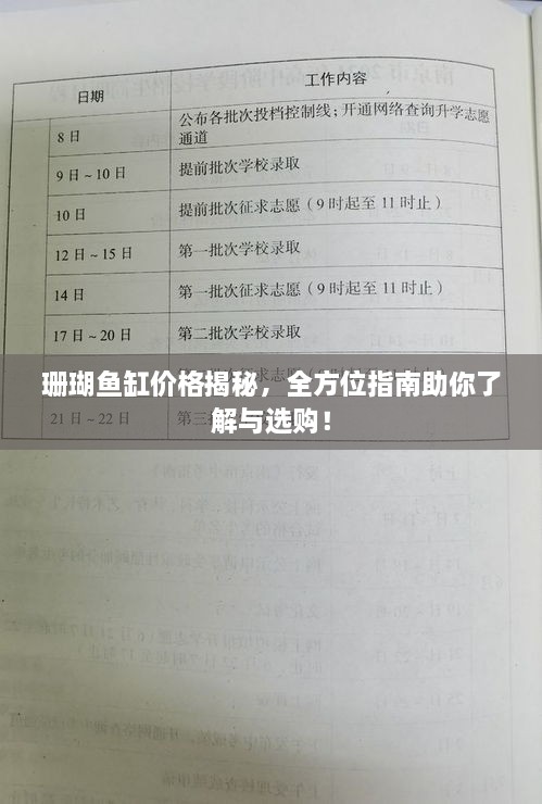 珊瑚鱼缸价格揭秘，全方位指南助你了解与选购！