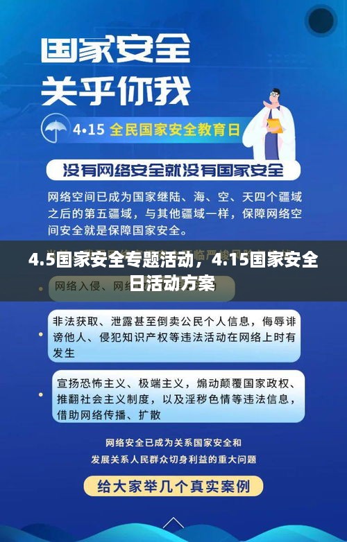 4.5国家安全专题活动，4.15国家安全日活动方案 