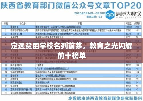 定远贫困学校名列前茅，教育之光闪耀前十榜单