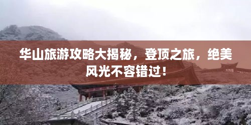 华山旅游攻略大揭秘，登顶之旅，绝美风光不容错过！