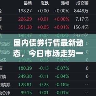 国内债券行情最新动态，今日市场走势一网打尽