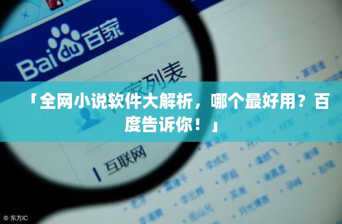 「全网小说软件大解析，哪个最好用？百度告诉你！」