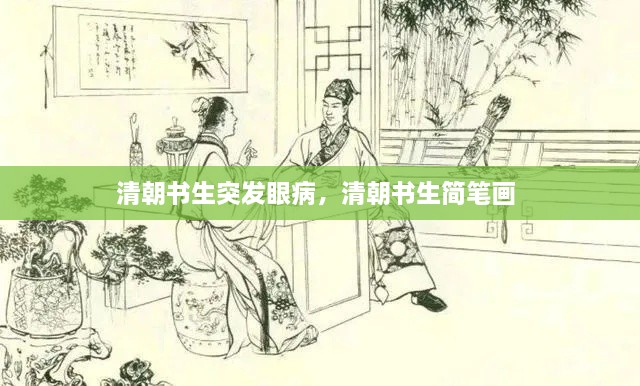 清朝书生突发眼病，清朝书生简笔画 