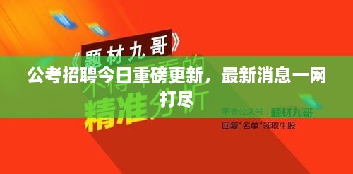 公考招聘今日重磅更新，最新消息一网打尽