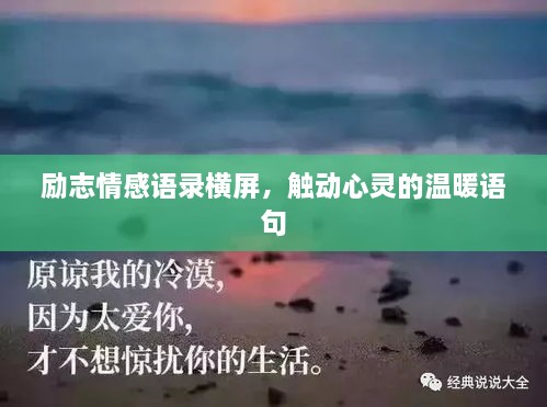 励志情感语录横屏，触动心灵的温暖语句